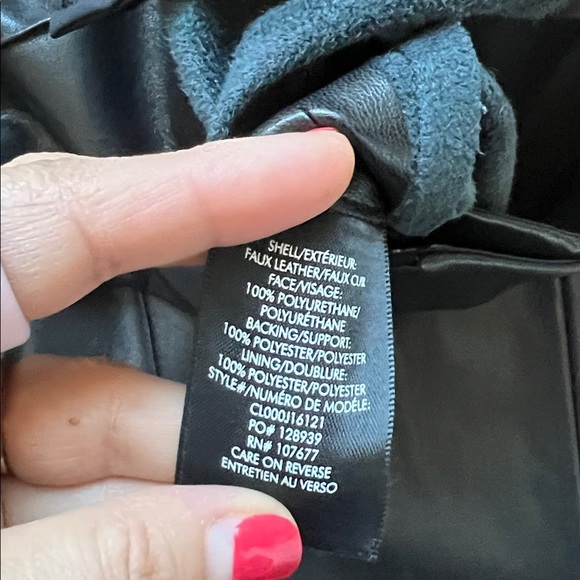 NWOT Alice + Olivia Black Faux Wide-Leg Pants - Picture 8 of 8